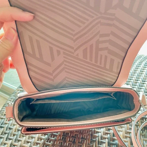 Rebecca Minkoff Leather Ballet Slipper Pink Astor Saddle Bag Crossbody - Picture 9 of 12